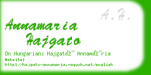 annamaria hajgato business card